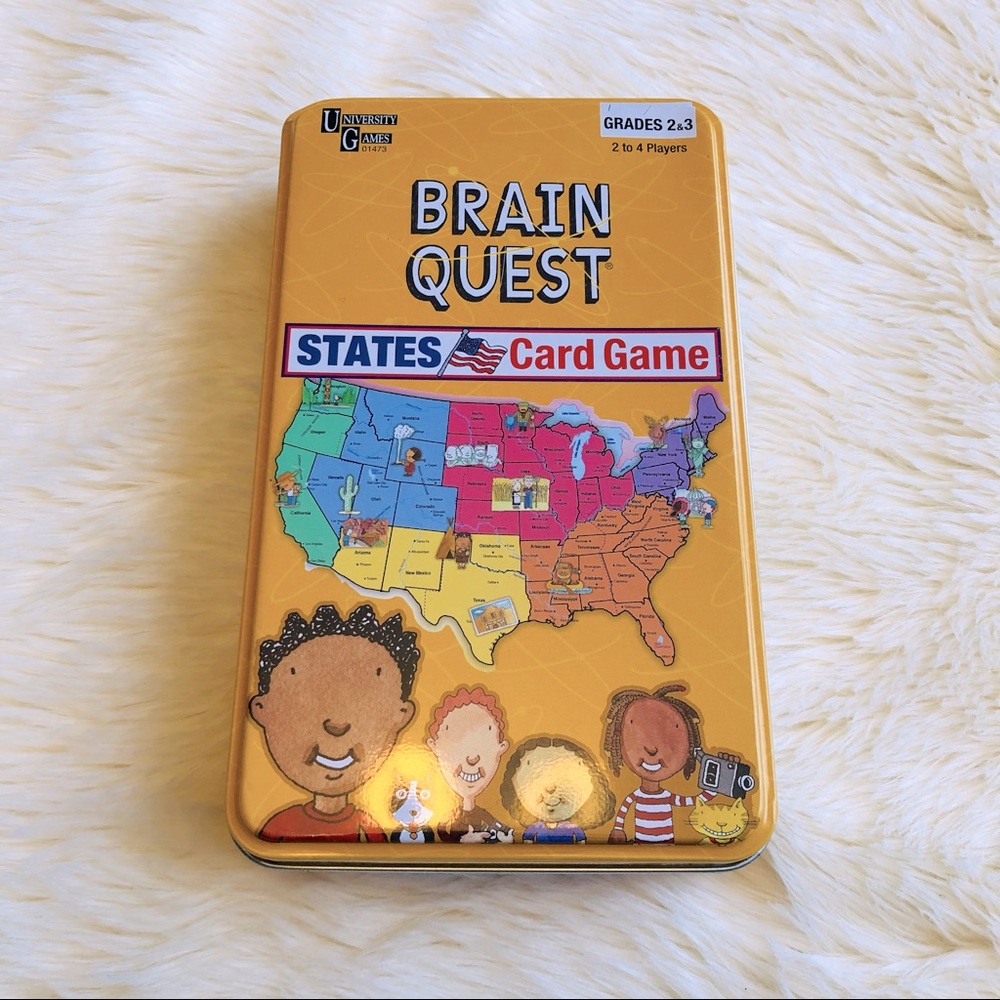 New Brain Quest States Card Game by University Games Grades 2 & 3